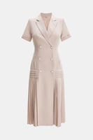 فستان جاكيت بكسرات جانبية