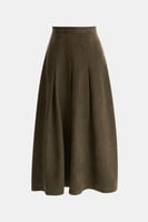 تنورة مدرسية شامواة بكسرات