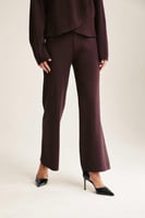 بنطلون محبوك بخصر مطاطي