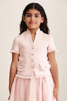 جاكيت تويد مٌزين بأزرار لامعة