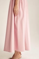 بنطلون واسع مزين بكسرات