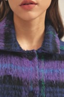 جاكيت مطبع بنمط قميص