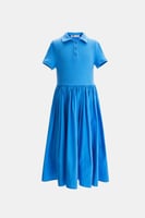 فستان بولو بطيات