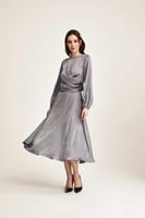 تنورة ميدي بقصة كلوش