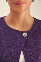 جاكيت بحواف هدب