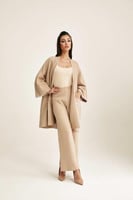 بنطلون واسع بخصر مطاطي