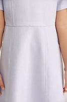 فستان بأكتاف مزينه بالكريستال