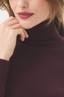 بلوزة بيسك بياقة عالية