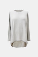 بلوزة واسعة بنقوش متعرجة