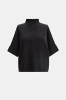 بلوزة واسعة بنقوش مموجة