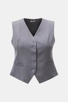 جاكيت بلا أكمام بازرار