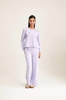 بنطلون سادة بخصر مطاطي