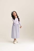 فستان بتصميم قطعتين بأربطة