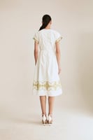 فستان مورد بخصر مطاطي