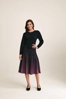 فستان محبوك بلون متدرج