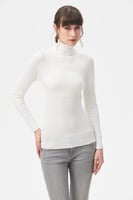 بلوزة بيسك بياقة عالية