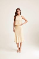 تنورة ترتر بخصر مطاطي