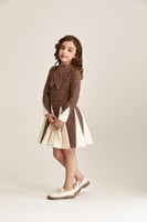 فستان تويد بكسرات