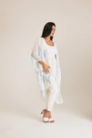 كارديغان مطبع بقصة مفتوحة