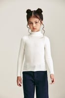 بلوزة أساسية بياقة عالية