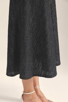 تنورة تويد بقصة كلوش