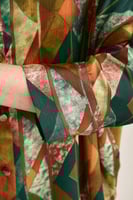 قميص واسع بطبعات هندسية