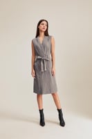 فستان جاكيت بأزرار مزدوجة