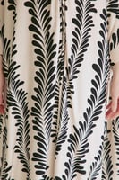 جلابية مشجرة مزينة بعقدة