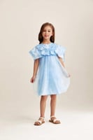 فستان تول بكشكش