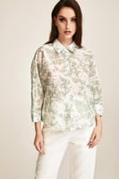 قميص مورد بقصة واسعة