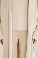 كارديغان سادة بأكمام منسدلة