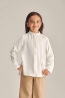 قميص مدرسي بناتي سنبل – قطن ناعم بأزرار لراحة وأنا...