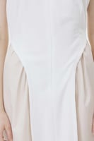 فستان بطيات جانبية