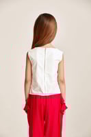 بلوزة بلا أكمام بربطة