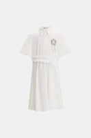 فستان قميص بتفاصيل برّاقة