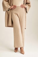 بنطلون واسع بخصر مطاطي