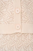 كادريغان بنقوش لامعة وأزرار