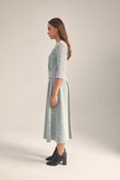 فستان تويد مزين بجيوب