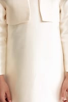 فستان بكشكش مع جاكيت قصير