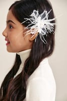 طقم مشبك شعر شكل وردة