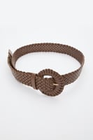 حزام جلد بتصميم منسوج