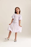 تنورة منفوخة بتفاصيل ترتر