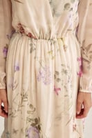 فستان مورد بخصر مطاطي