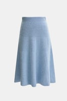 تنورة محبوكة بخصر مطاطي