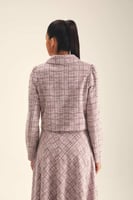 جاكيت تويد مزين بجيوب