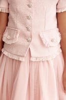 جاكيت تويد مٌزين بأزرار لامعة