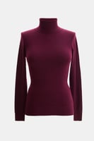 بلوزة اساسية بياقة عالية