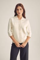 جاكيت بأزرار للإغلاق