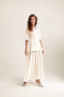 فستان بتصميم قطعتين بكريستالات