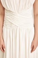 فستان بخصر درابية